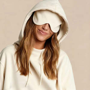 Sudadera con Capucha Personalizada con Antifaz Integrado, Unisex, Felpa Suave, Bordado 3D, 100% Algodón, Ropa Casual para Hombre y Mujer - Product Image 4