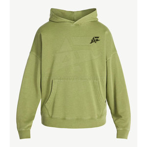 Hoodie homme coupe boxy à manches longues, design personnalisé, fabriqué dans les meilleurs matériaux, streetwear, hoodies basiques coupe boxy pour homme - Product Image 3