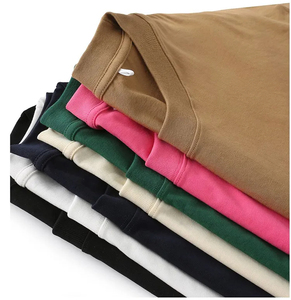 เสื้อยืดผู้ชาย ผ้าฝ้ายเจอร์ซีย์ 100% สีกากี คอกลม โลโก้ด้านหน้า แขนสั้น เป็นมิตรกับสิ่งแวดล้อม เนื้อผ้าหนา ทรงปกติ ผลิตในปากีสถาน - Product Image 6