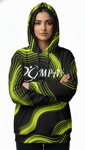 Sudadera Moderna de Invierno Extra Grande Unisex con Impresión por Sublimación de Alta Definición y Bordado Ecológico para Marcas de Ropa Urbana - Product Image 2