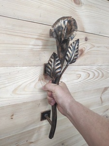 Décoration murale en fer forgé galvanisé traditionnel Iron Nature, avec motifs de roses et de feuilles, pour une utilisation en intérieur et en extérieur - Product Image 5