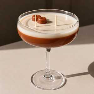 Bougie artisanale de luxe en cire de soja inspirée des desserts, aromathérapie, verre à cocktail |   Verre à coupe décoratif parfumé en cire de fruits pour Martini - Product Image 1