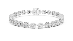 Bracelets en or 18 carats avec diamants en zircone cubique Aura portefeuille en or jaune éblouissant héritage blanc argent raffiné - Product Image 5