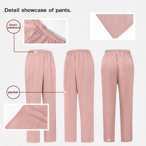 Conjuntos de Uniformes Médicos Personalizados para Clínicas, Trajes Quirúrgicos para Doctores y Enfermeras, de Punto de Spandex/Poliéster, Unisex, para Hospital, ODM Needle - Product Image 2