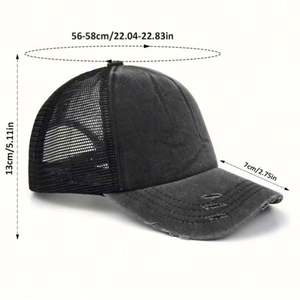 Nouvelle Casquette de Baseball Trucker en Coton Pur Effet Vieilli 2024 – Qualité Supérieure, Maille Respirante, Style Sportif et Habillé pour l'Extérieur - Product Image 3