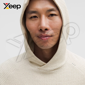 เสื้อฮู้ดดี้ลำลองแบบกำหนดเองสำหรับฤดูหนาว รุ่น XC-MH-18 ผ้าฝ้ายผสมโพลีเอสเตอร์สำหรับผู้ชาย มีกระเป๋าหน้า พิมพ์ลายด้วยเทคนิค Heat-Transfer ระบายอากาศได้ดี - Product Image 3