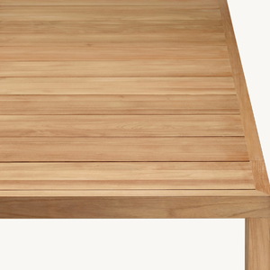 Muebles de comedor hechos de madera de teca con un estilo moderno y sencillo, aptos para uso en exteriores, duraderos y resistentes a la putrefacción. - Product Image 5