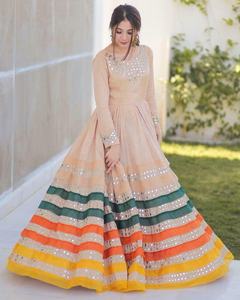 Vestido Anarkali de Diseñador, Salwar Kameez Indio Pakistaní, Vestido de Fiesta de Boda - Product Image 6