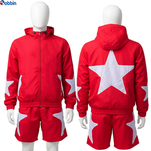 Custom Windbreaker Sports Shorts Jacket Tracksuit Reflective Zip Hoodie Printed <b>Men</b> Summer Plus Size Thermal Sets Two Piece - Product Image 4