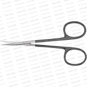 Tijeras dentadas Iris (11.5cm) con hoja inferior microdentada, puntas afiladas, para tejidos delicados en cirugía oftálmica y plástica - Product Image 6