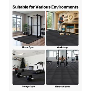 Juego de 24 Tapetes de Gimnasio de Espuma EVA de Alta Densidad, 24 x 24 x 0.56, Tapete de Ejercicio Tipo Rompecabezas, Revestimiento Protector de Goma Entrelazada para Fitness - Product Image 6