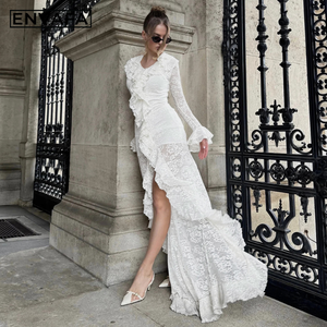 Robes longues de luxe décontractées pour femmes, sexy et élégantes, en polyester écologique, coupe ajustée, fabricant de robes sur mesure pour femmes - Product Image 5