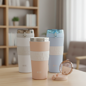 กระติกน้ำสุญญากาศสแตนเลสคุณภาพพรีเมียม ขนาด 26 ออนซ์/800 มล. ดีไซน์ทันสมัย สำหรับชาไข่มุก พร้อมฝาปิด 2-in-1 และหลอดดูด - Product Image 1