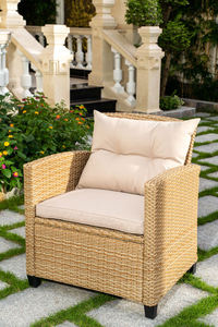 Juego de Muebles de Jardín de Mimbre Sintético para Exteriores, Empacado en Caja de Cartón, Venta al Por Mayor, Producto de Primera Calidad, Envío Rápido, Hecho en Vietnam - Product Image 3