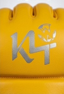 Gants de boxe demi-doigts en cuir PU pour entraînement et sparring MMA Muay Thai Kickboxing KLTW INT'L KL-MMA-001 - Product Image 3