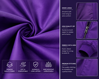 Blouson aviateur d'hiver violet personnalisé de haute qualité pour hommes, fabrication OEM, marque privée, vêtement d'extérieur décontracté en tissu polyester premium, vente en gros
