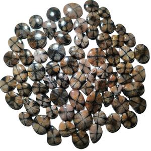 Venta al por mayor de cabujones de ágata chiastolita natural deslumbrantes, pulidos y lisos, piedras sueltas para joyería - Product Image 3