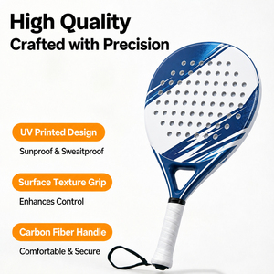 Raquette de padel en fibre de carbone 18K Premium 2026 avec noyau EVA moyen pour une puissance et une attaque avancées - Product Image 3