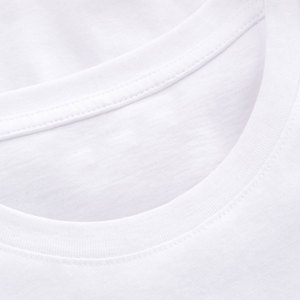 Men's <b>White</b> Short Sleeve O-Neck Oversized Solid Color Casual Breathable Washed Jersey Knitted Cotton T-Shirt - Product Image 6