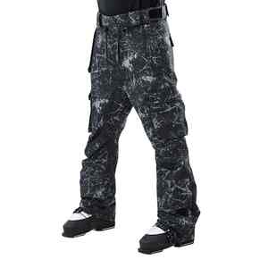 Pantalones de Montaña Aislantes Premium con Polainas Integradas y Estampado Impermeable para Hombre, Pantalones de Esquí y Nieve - Product Image 1