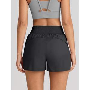 2025 2025 Shorts athlétiques taille haute pour femmes XS taille Gym entraînement pantalons de Sport décontractés avec poches pour la course - Product Image 1