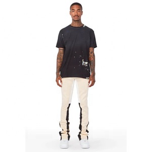 Pantalon de survêtement d'été pour homme entièrement personnalisé, pantalon de survêtement décontracté en laine, couleur unie, ample, jambe droite - Product Image 4