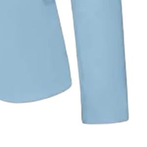 Blazer professionnel bleu clair pour femme, à manches longues, revers cranté, bouton unique, coupe ajustée, veste de bureau formelle, tenue de travail élégante - Product Image 2