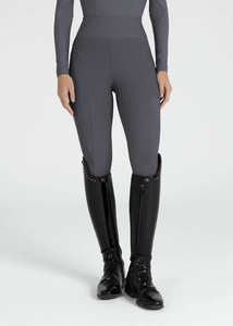 Wholesale Womens Horse Riding Leggings <b>Full</b> Seat Silicone Anti <b>Slip</b> Mesh Panel Spandex Jodhpurs Custom Design OEM Factory - Product Image 3