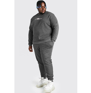 Conjunto de 2 piezas para hombre, chándales de talla grande, chándal con cuello redondo, 2022, 2022 - Product Image 6