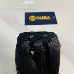 Venta al por mayor de fábrica: Extensiones de cabello liso vietnamita personalizadas de alta calidad con trama a máquina, de 10 a 34 pulgadas de longitud. - Product Image 5