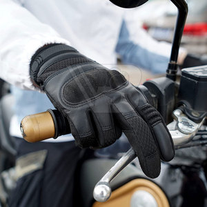 Gants de moto pour hommes, dernière conception, respirants, en matière douce de qualité supérieure, prix de gros, à doigts entiers - Product Image 4