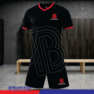 เสื้อฟุตบอลยูนิเซ็กซ์ Brand Plus ชุดฟุตบอลสำหรับผู้ใหญ่ แบบสั่งทำได้ ชุดฝึกซ้อมเปล่า พิมพ์ชื่อและหมายเลข OEM ระบายอากาศได้ดี - Product Image 2