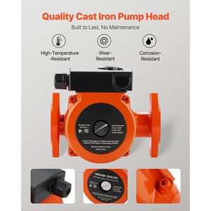 Pompa di Ricircolo Acqua Calda BF4 J in Ghisa, 33 GPM, AC 120V, 33 ft, con Connessione Flangiata da 1 1/4, Modello 0011 - Product Image 2