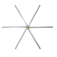 Ventilateur HVLS de haute qualité de 24 pieds pour étable à vaches, grange à chevaux, refroidissement et circulation de l'air, grand ventilateur de plafond industriel, prix en stock aux États-Unis