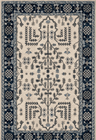Exklusiver Look Zeitgenössischer Grauer Botanischer Wollteppich mit Türkisfarbenem Blumenmuster Klassisches Blumenmuster Wohnzimmer- & Schlafzimmerteppiche