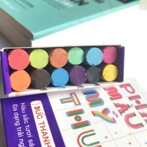 Tiza de Sulfato de Calcio sin Polvo para Pizarra, 12 Colores, para Enseñanza en el Aula y Material Educativo - Product Image 2