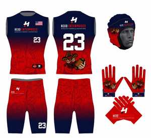 Uniforme Personalizado 7v7 para Fútbol Americano, Uniformes de Compresión para Jóvenes, Uniforme sin Mangas 7V7 2026 - Product Image 1