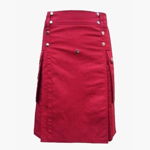 Kilts écossais modernes en laine utilitaire pour hommes et femmes, toutes couleurs, nouvelle collection, vente de kilts de 8 yards du Dunbartonshire, 16 oz, couleur personnalisable - Product Image 4