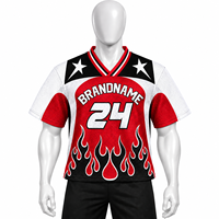 Neues Übergroßes Boxy-Fit Fußball-V-Ausschnitt Mesh Fan-Trikot Bedrucktes Custom Streetwear Sommer Hochwertiges Trikot