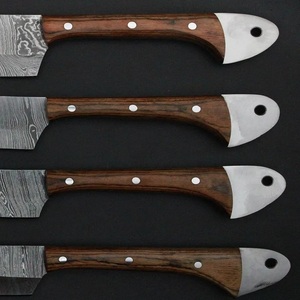 A&M ENTERPRISES Handmade Damascus Steel Chef <b>Knife</b> <b>Set</b> High-Polish Finish Eco-Friendly Wooden Kitchen <b>Knives</b> - Product Image 5