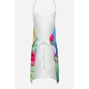 Multicolor Large Adult Unisex Watercolor Ranunculus <b>Apron</b> for <b>Kitchen</b> Cooking Baking Crafts Gardening for Men and <b>Women</b> - Product Image 4