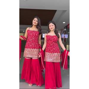 Ensemble de costume de fête pour femmes avec fil et séquence Ensemble élégant - Product Image 4