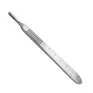 Manual Scalpel 02-030-030x Stainless Steel Surgical Instrument for Precise Incisions and <b>Controlled</b> Cutting - Product Image 1