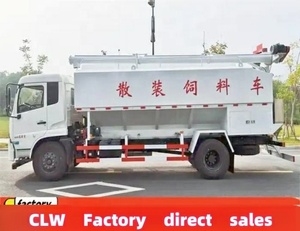 Dongfeng 4x2 2 essieux remorque d'alimentation en vrac 15 tonnes alimentation en vrac transport de céréales auto-alimentation camion-citerne pour ferme bétail volaille - Product Image 3