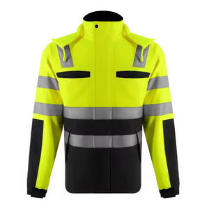 Chaqueta Reflectante Desmontable de Invierno, Protección de Seguridad, Ropa de Trabajo Impermeable de Alta Visibilidad con Múltiples Bolsillos - Product Image 6