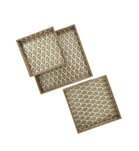 Bandeja de Almacenamiento de Madera Natural de Lujo Hecha a Mano, Apta para Lavavajillas, Diseño Moderno para Café, Té, Desayuno, Aperitivos, Vajilla, Baño - Product Image 5