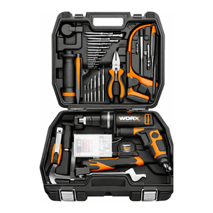 Taladro de Impacto Eléctrico con Cable de 600W y Juego de 112 Accesorios para Bricolaje en Concreto, Acero y Madera - Product Image 2