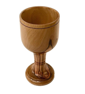 Verre à vin en bois fabriqué en Inde pour le service de l'eau et de la bière dans les restaurants, design artisanal pour la cuisine et la table - Product Image 3