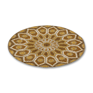 Top Quality Handcrafted Unique Design Circular Shaped Decorative Glass <b>Beads</b> <b>Placemats</b> at Very Low Budget Price - Product Image 2