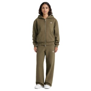 Conjunto Deportivo Casual de Moda para Mujer, 100% Algodón, Estilo Urbano, Dos Piezas, Corte Holgado, para Invierno, ODM OEM, Tejido Grueso - Product Image 1